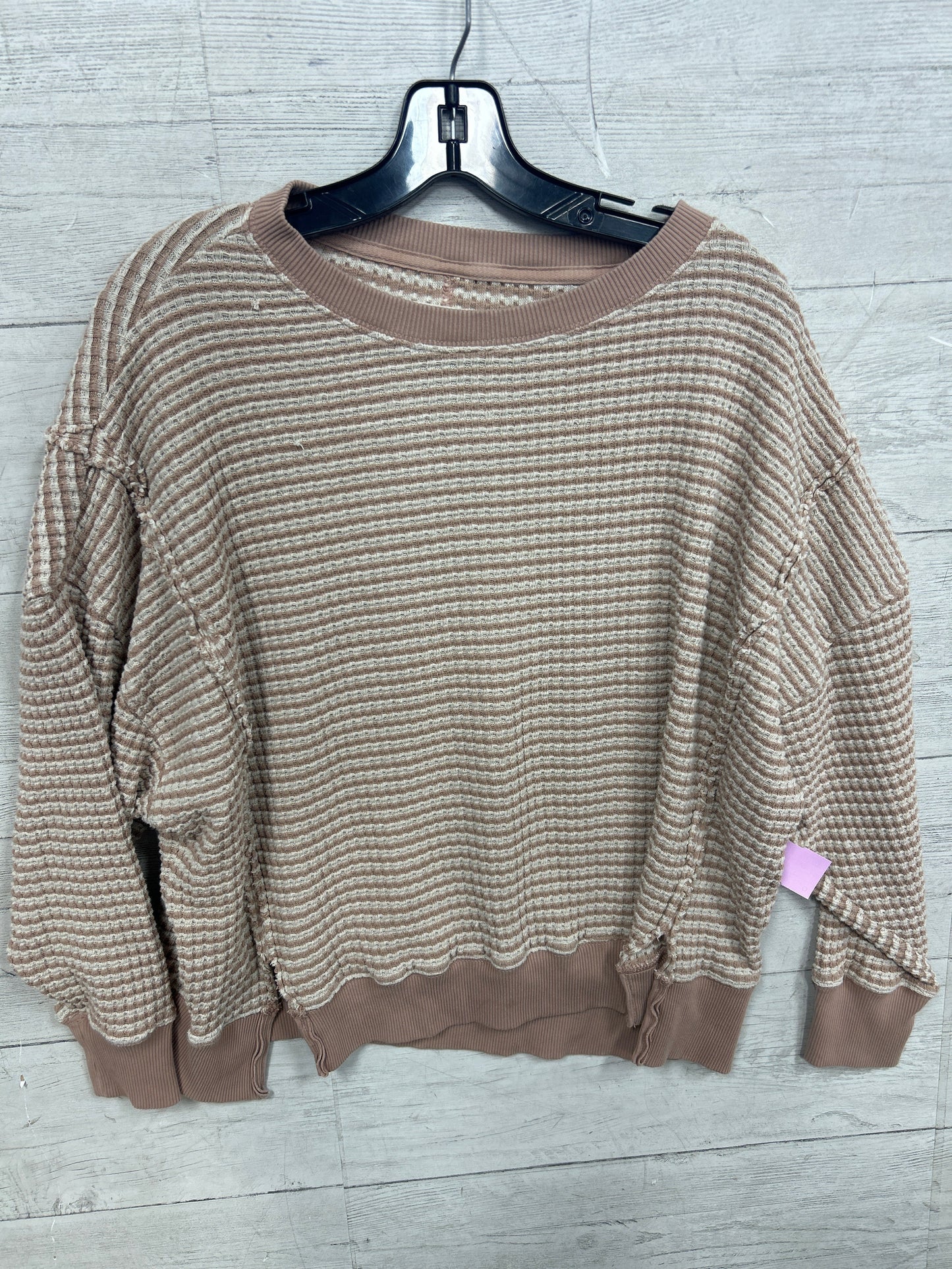 Top Ls By American Eagle In Cream, Size:Xs