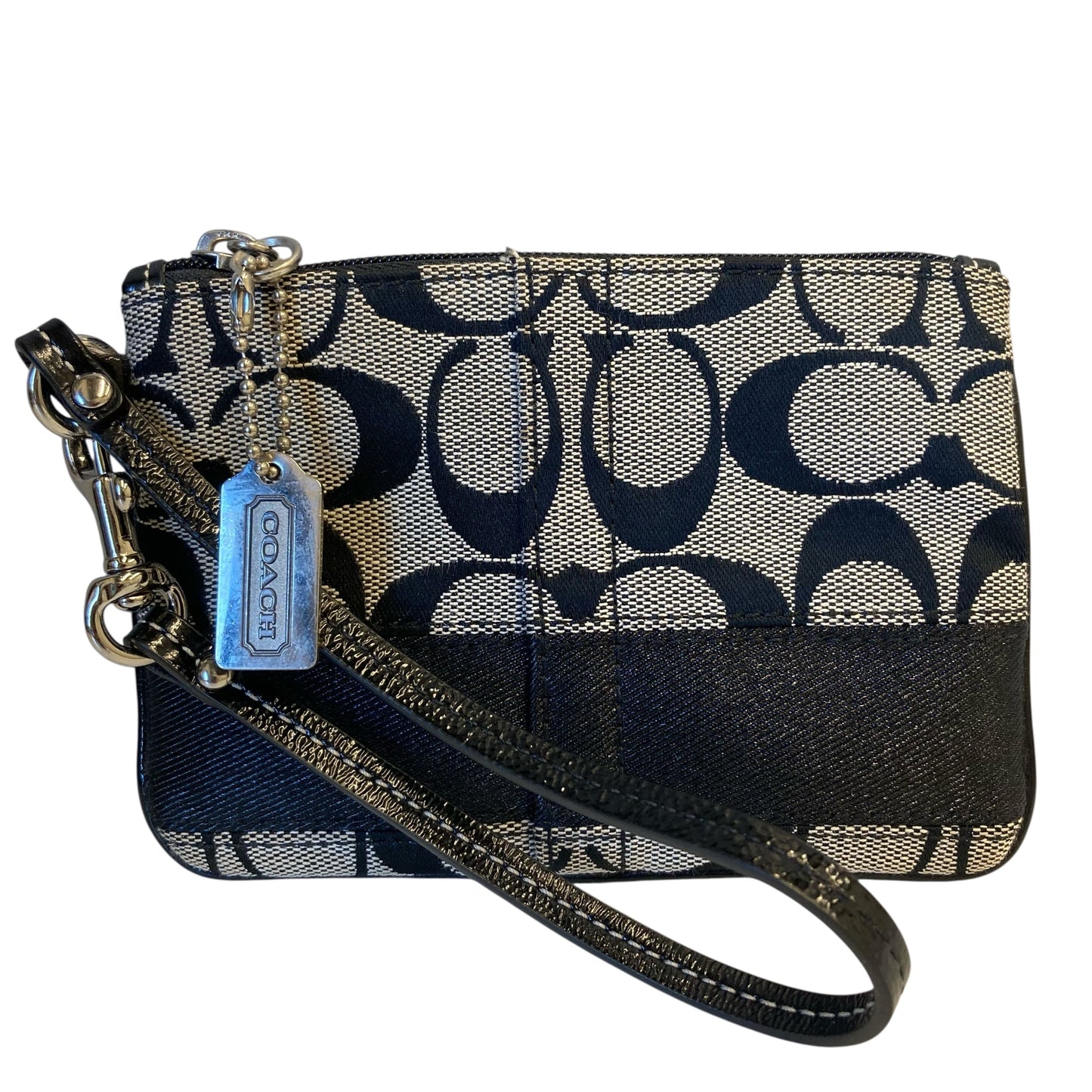 Wristlet Designer By Coach In Black & Tan, Size:Small