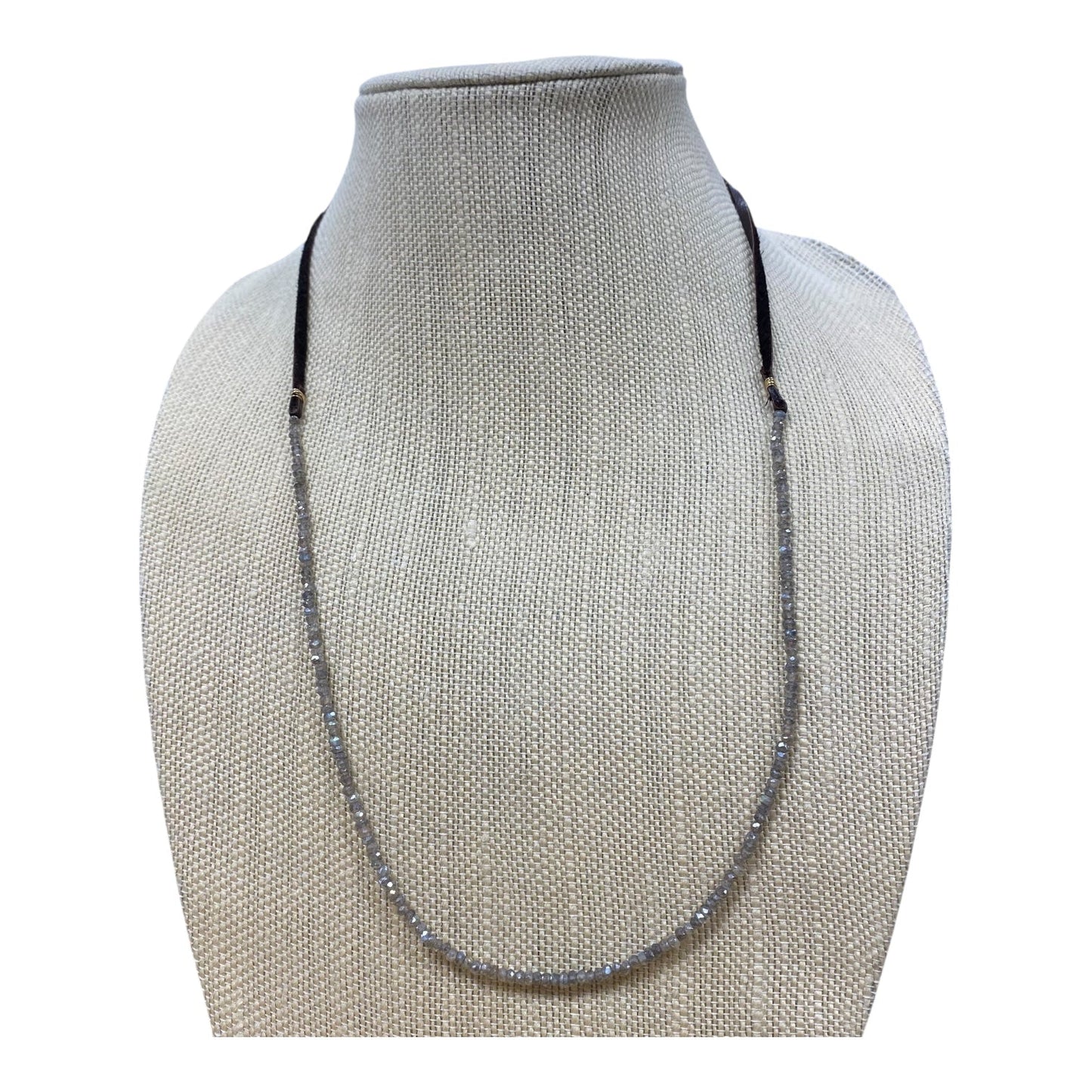 Necklace Other By CLP In Brown & Grey