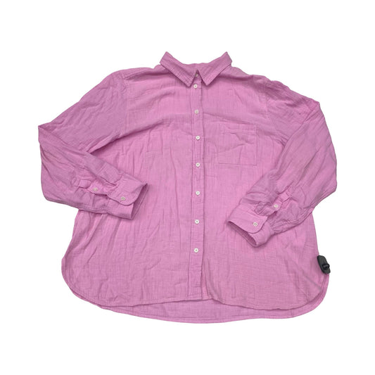 Top Ls By J. Crew In Pink, Size:Xxl