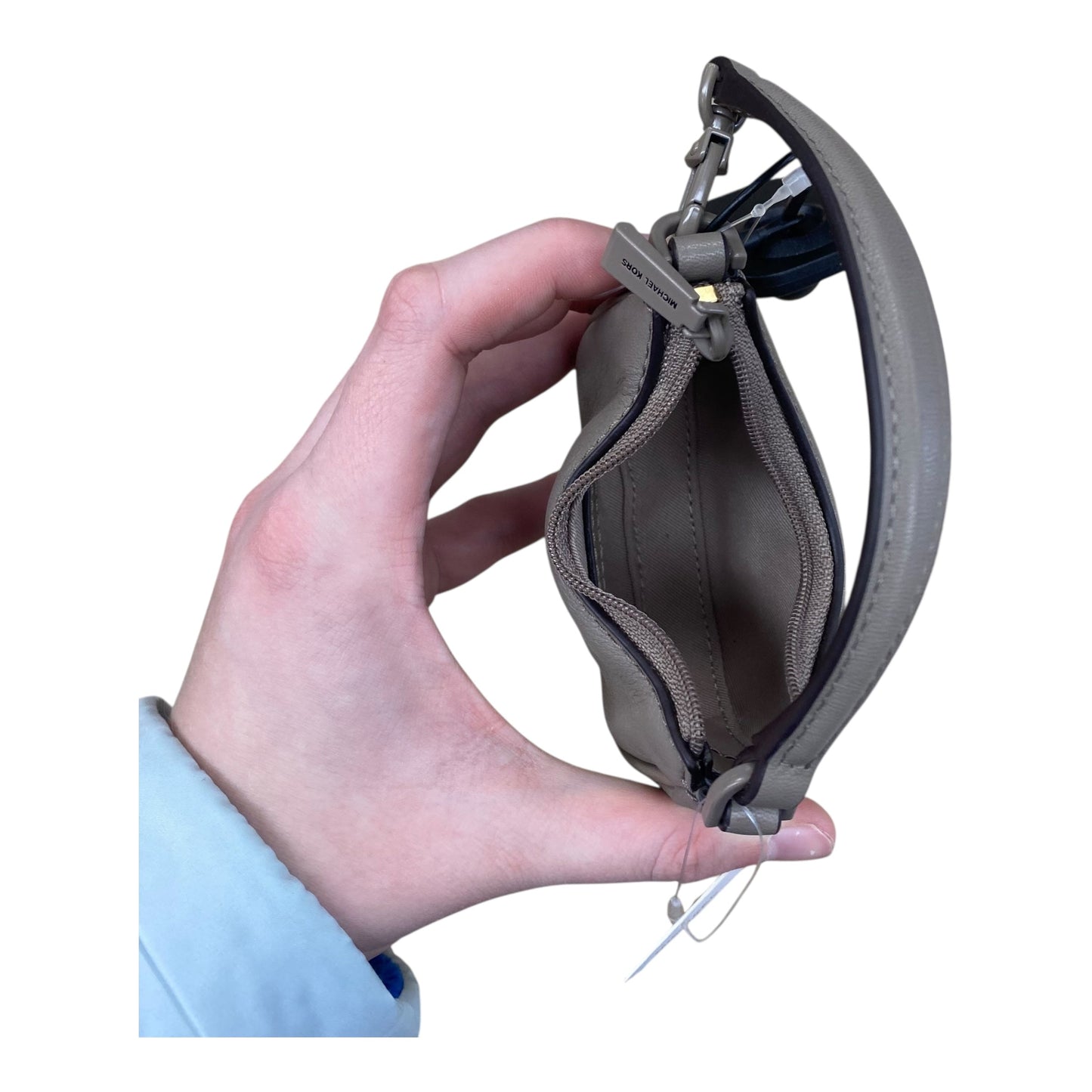 Coin Purse Designer By Michael Kors In Taupe, Size:Small