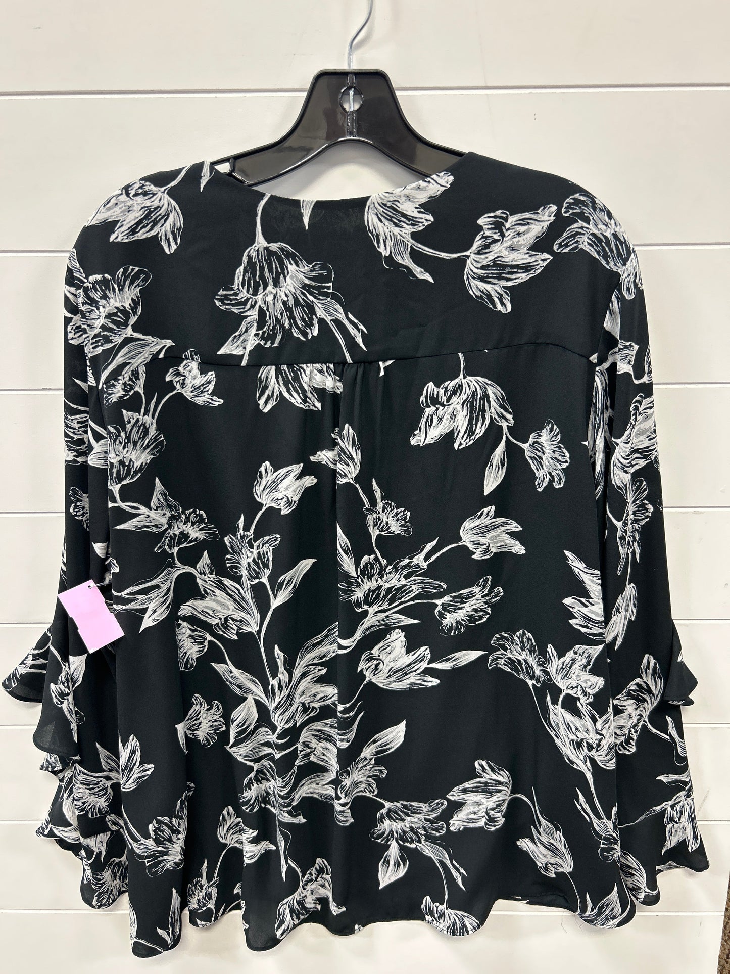 Top Ls By Chelsea And Theodore In Black, Size:2X