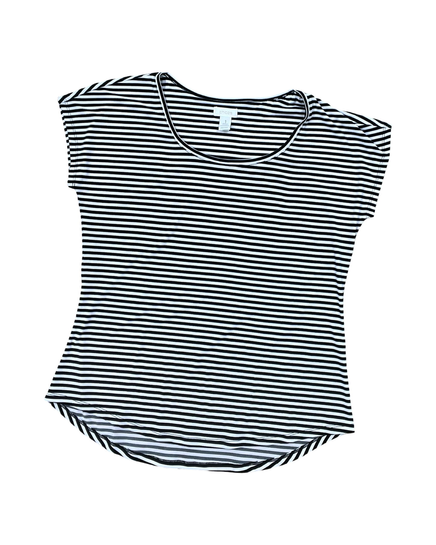 Top Ss By Chicos In Black & White, Size:M