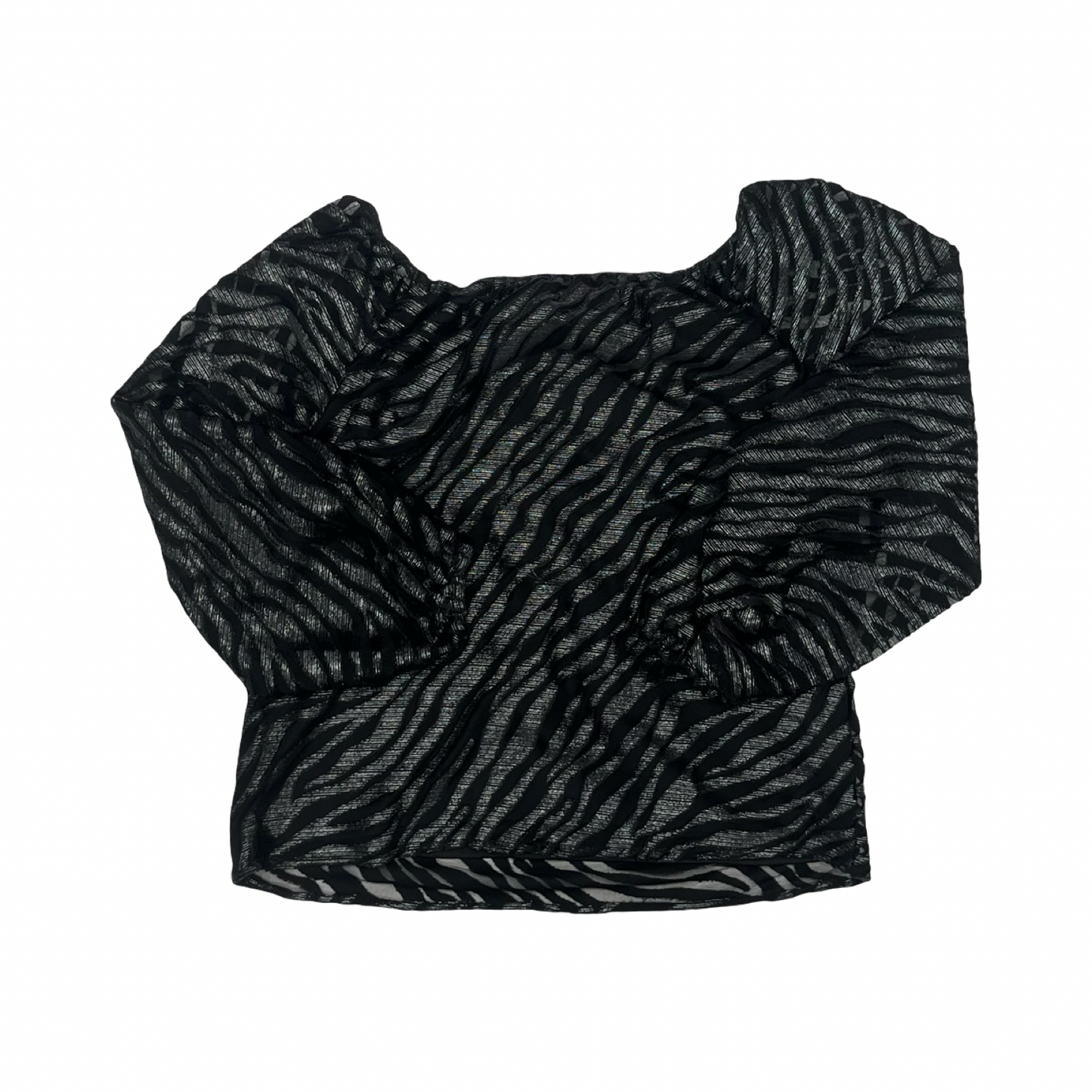 Blouse Ls By White House Black Market In Animal Print, Size:L
