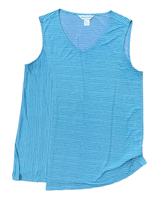 Tank Top By Christopher And Banks In Aqua, Size:M