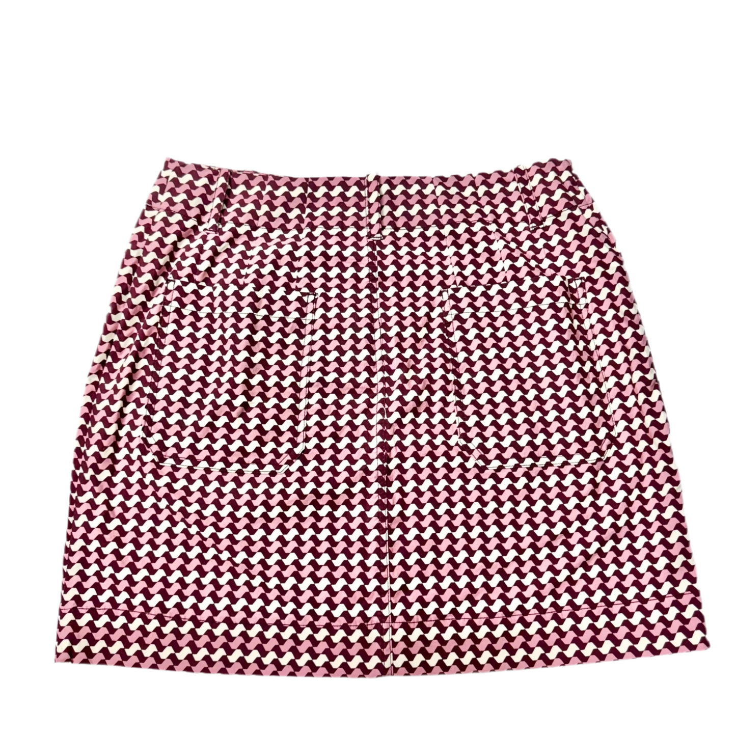 Skirt Mini & Short By Maeve In Purple & White, Size: L