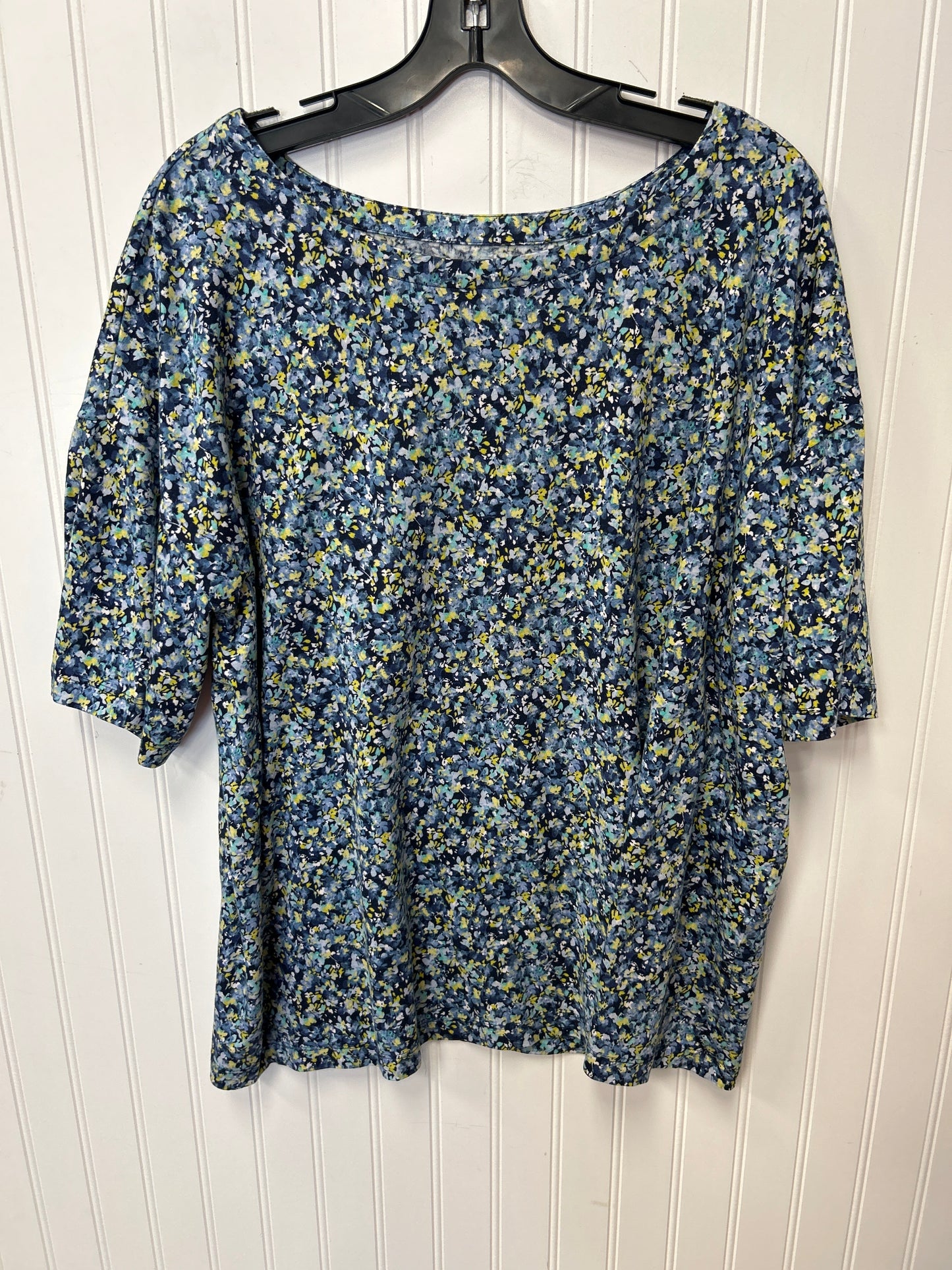 Top Ss By J. Jill In Navy, Size:2X