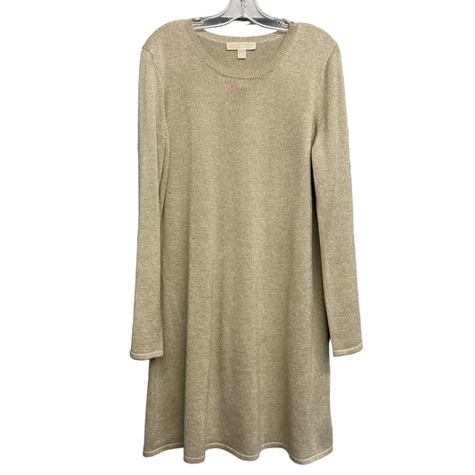 Dress Sweater By Michael By Michael Kors In Gold, Size:Xl
