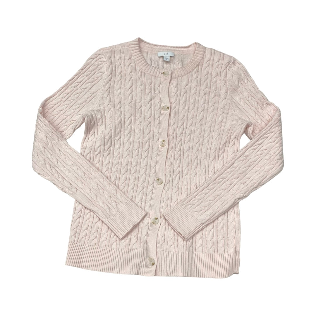 Sweater Cardigan By J. Jill In Pink, Size:Xs