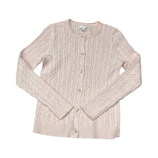 Sweater Cardigan By J. Jill In Pink, Size:Xs