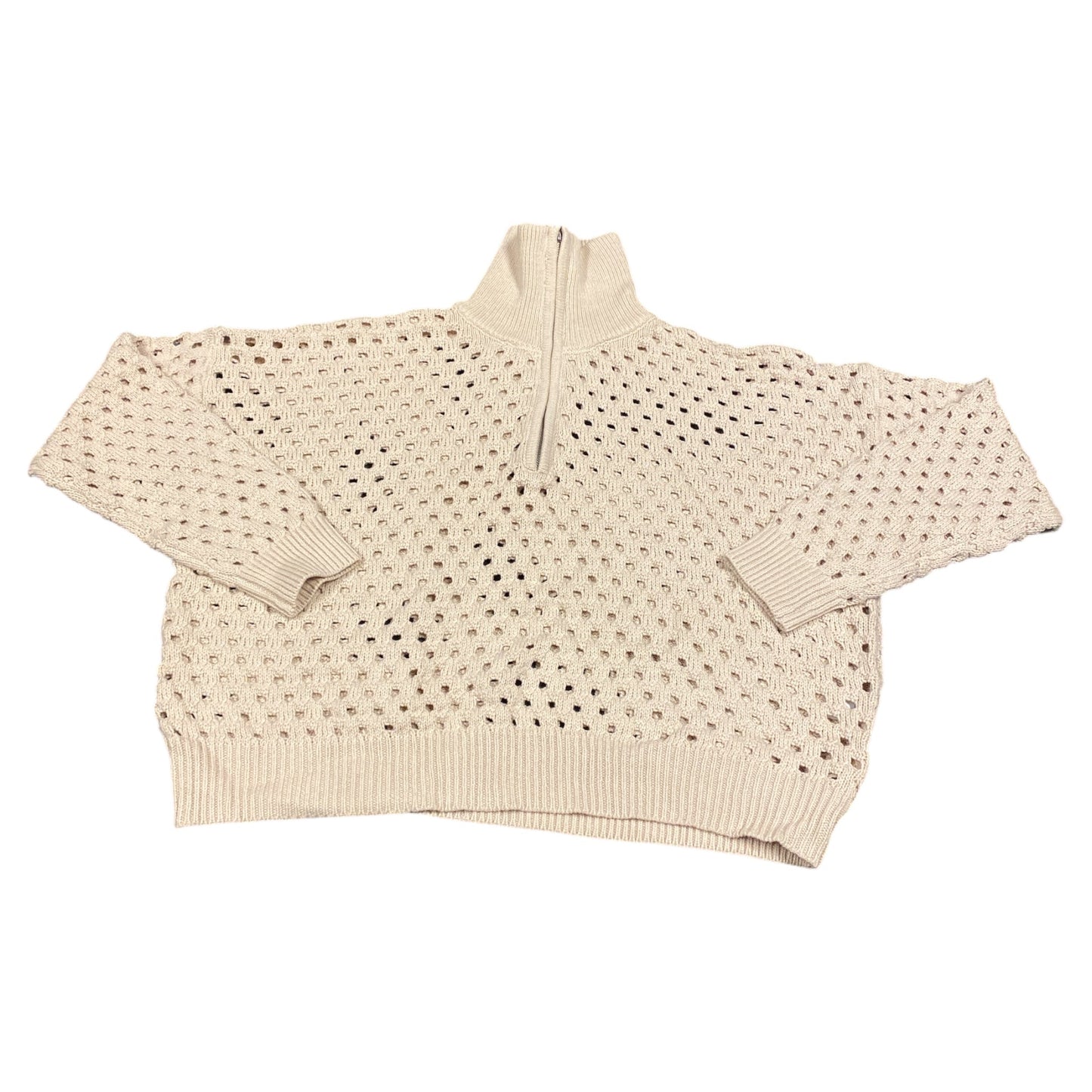 Sweater By Elan In Cream, Size:S
