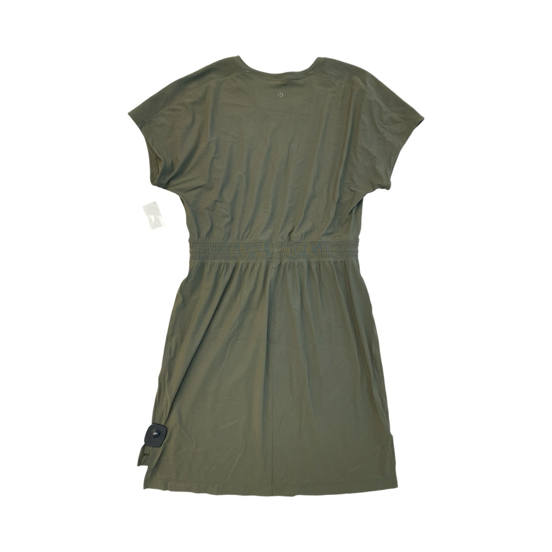 Athletic Dress By Lululemon In Green, Size:M