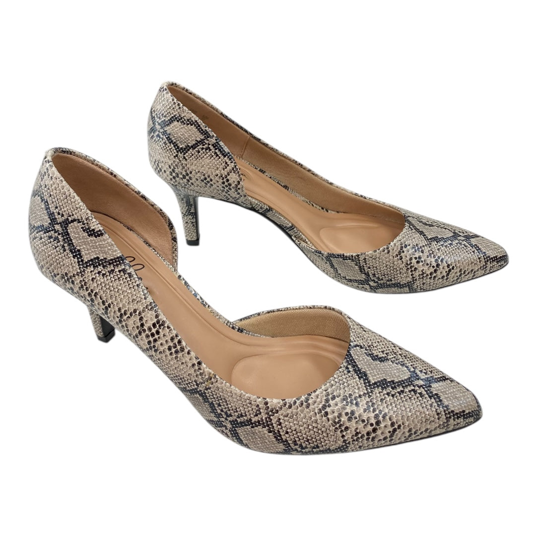 Shoes Heels Stiletto By Cmc In Snakeskin Print, Size:6