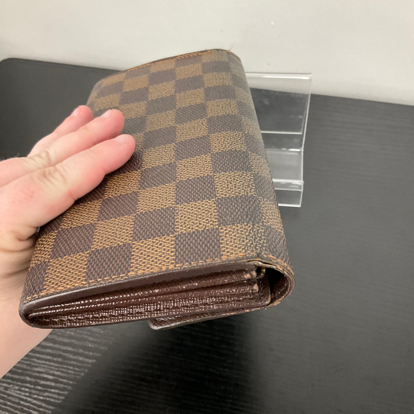 2006 Sarah Wallet By Louis Vuitton In Damier Ebene