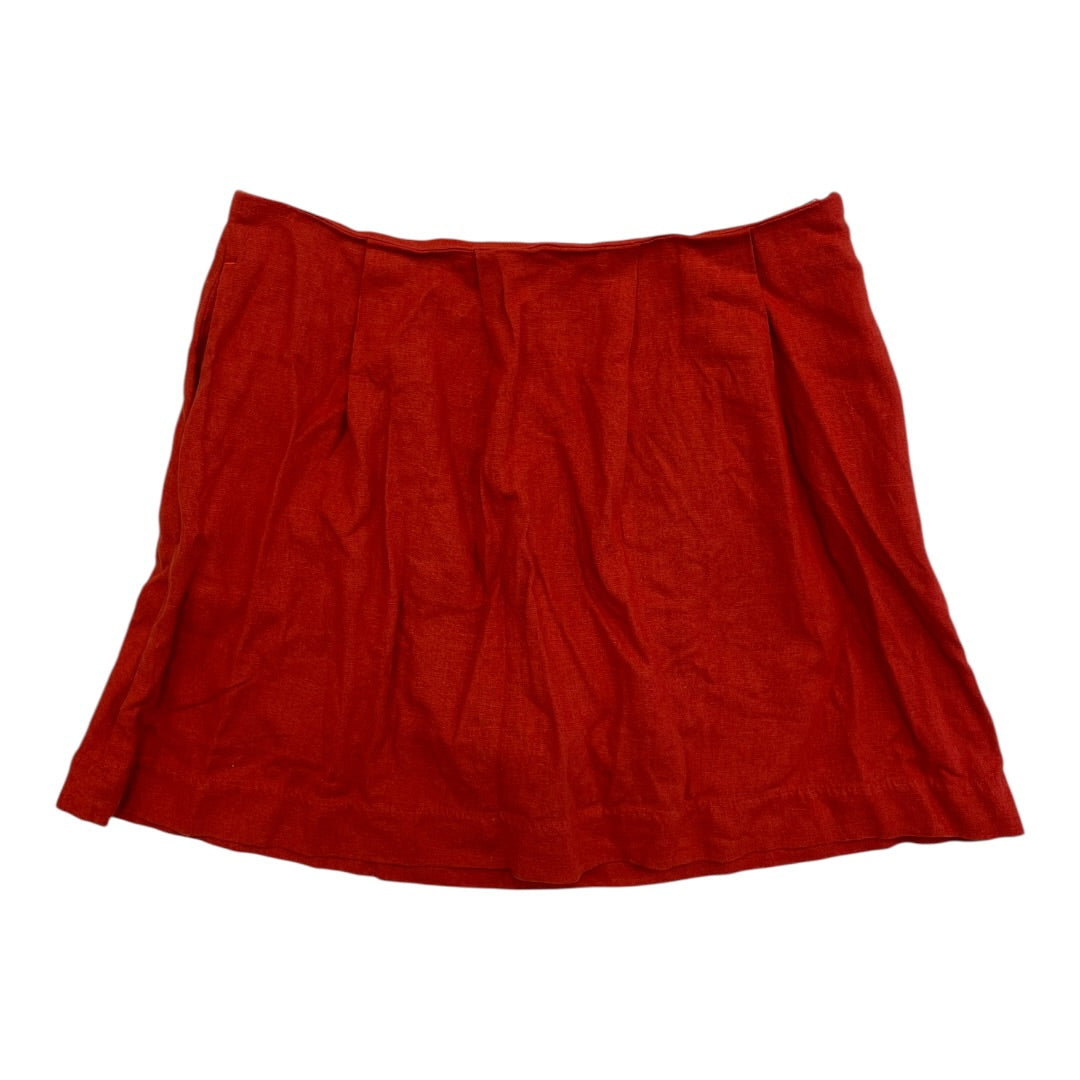 Skort By Banana Republic In Red Orange, Size:6