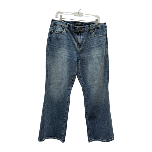 Jeans Boot Cut By Liverpool In Blue Denim, Size:14