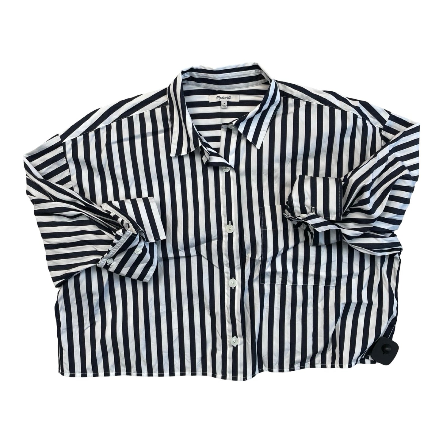 Top Ls By Madewell In Blue & White, Size:M