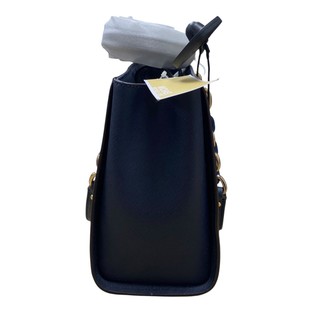 Handbag Designer By Michael Kors In Blue & White, Size:Small