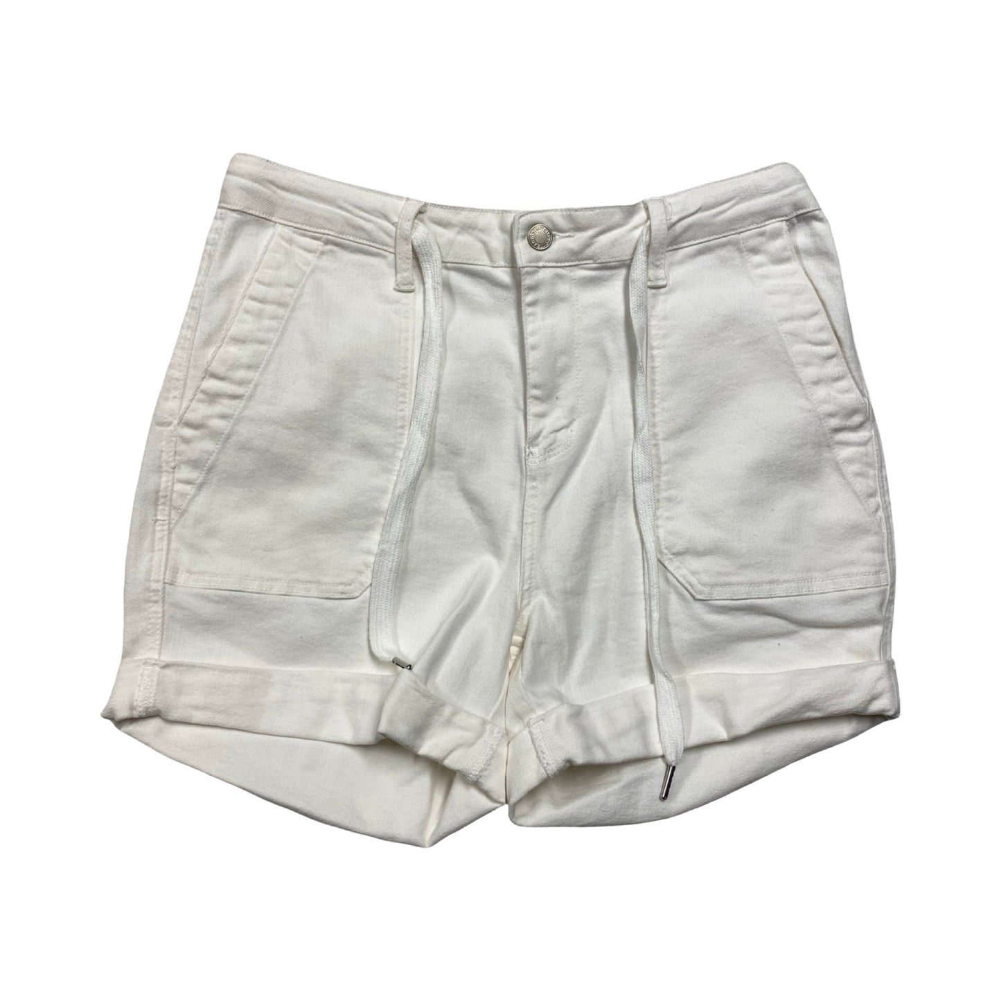 Shorts By Judy Blue In White Denim, Size:L