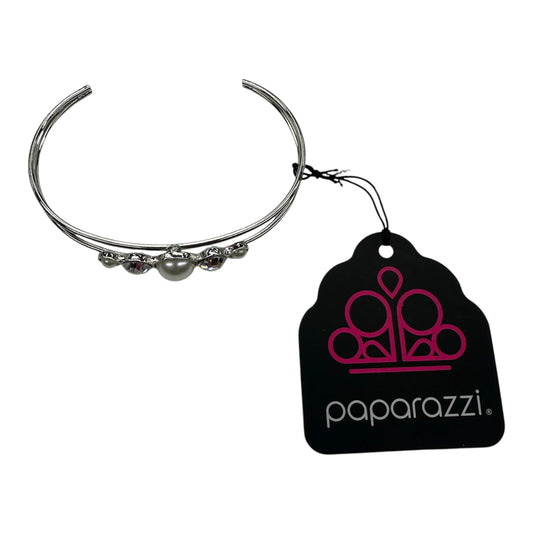 Bracelet Cuff By Paparazzi In Silver