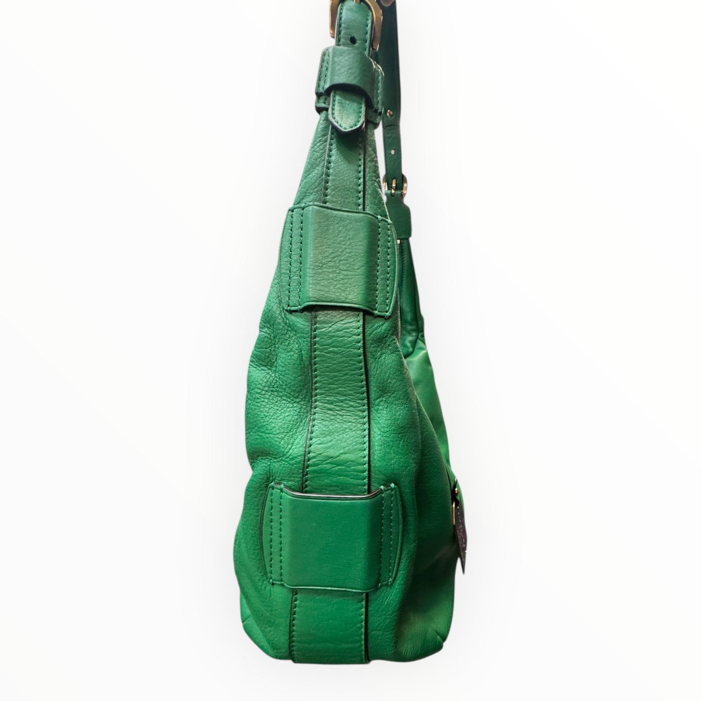 Handbag Leather By Ralph Lauren In Green, Size:Large
