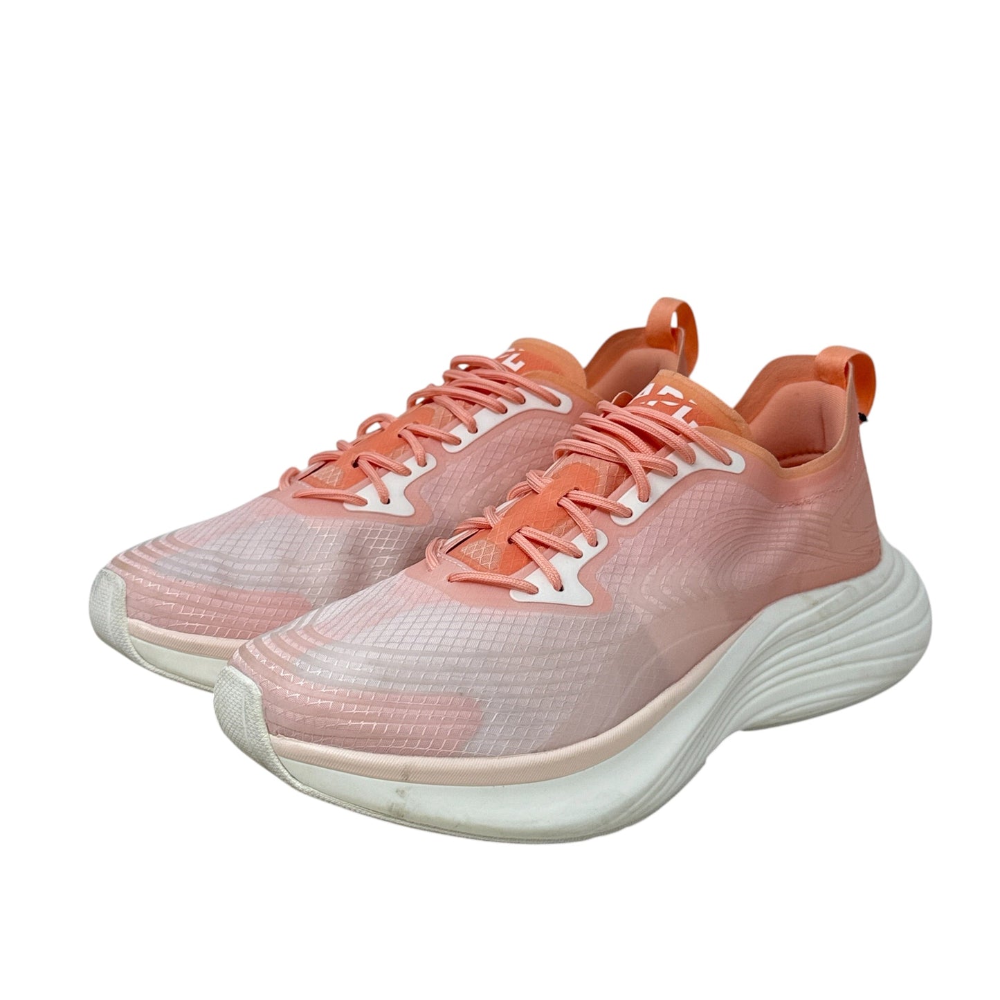 Streamline Running Shoes Designer By APL In Orange & White, Size: 7