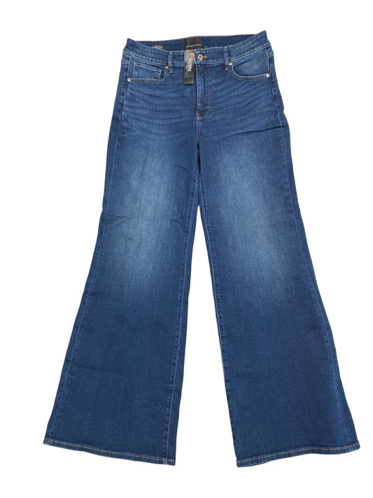 Jeans Wide Leg By White House Black Market In Blue Denim, Size:8