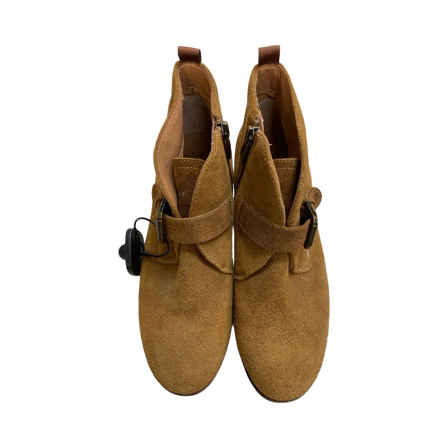 Boots Ankle Heels By Franco Sarto In Tan, Size:6.5