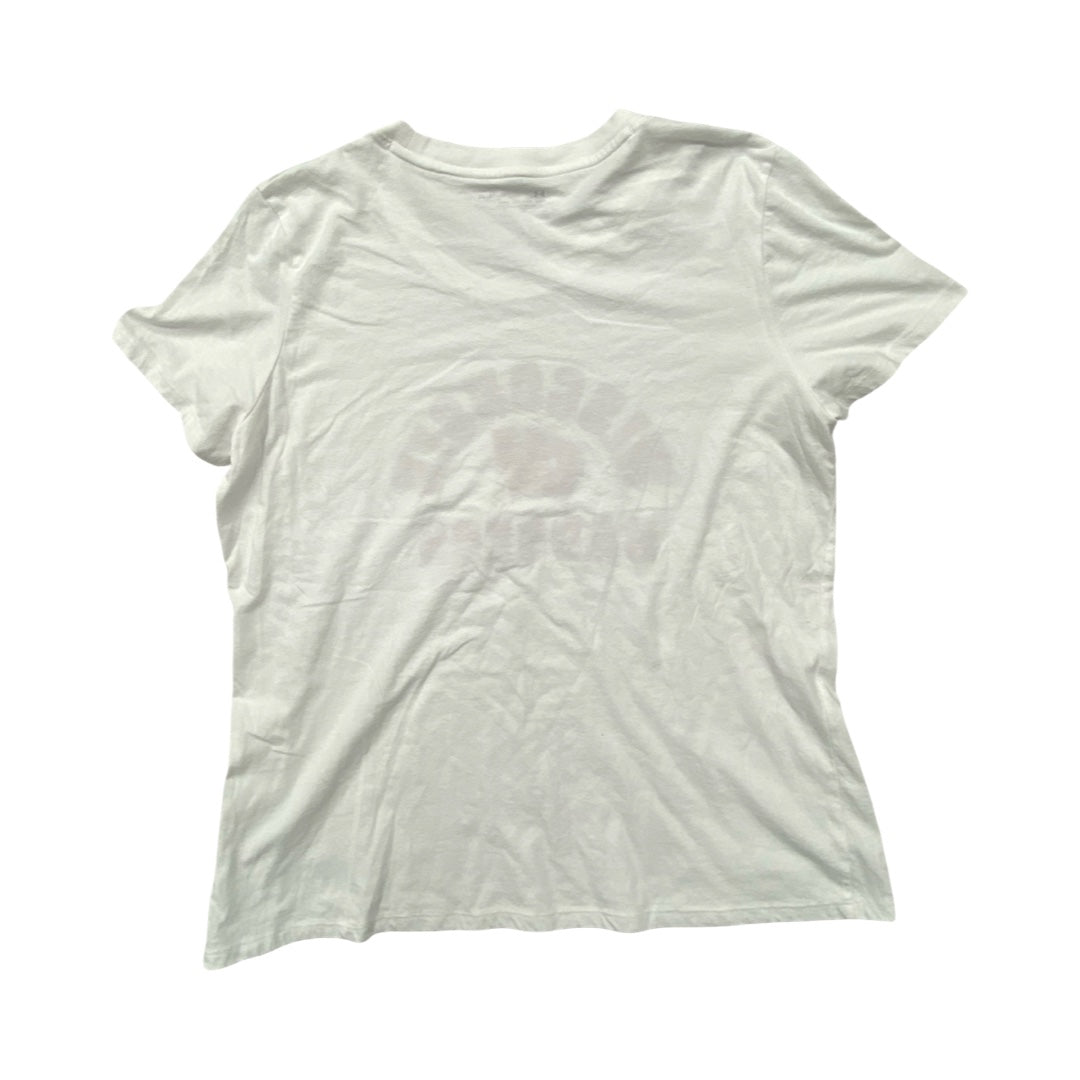 Athletic Top Ss By Under Armour In White, Size:Xl