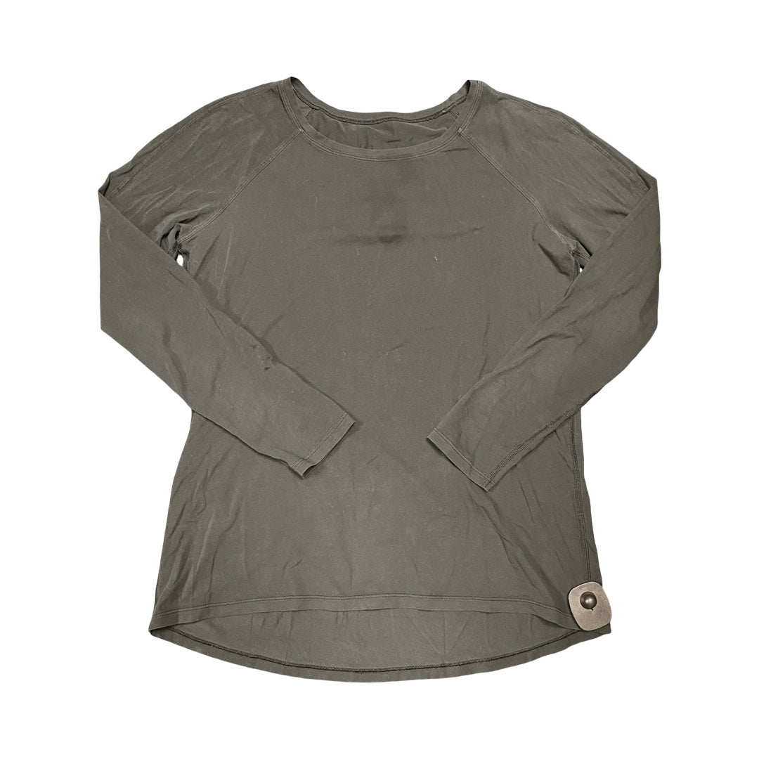 Athletic Top Ls Collar By Lululemon In Black, Size:S