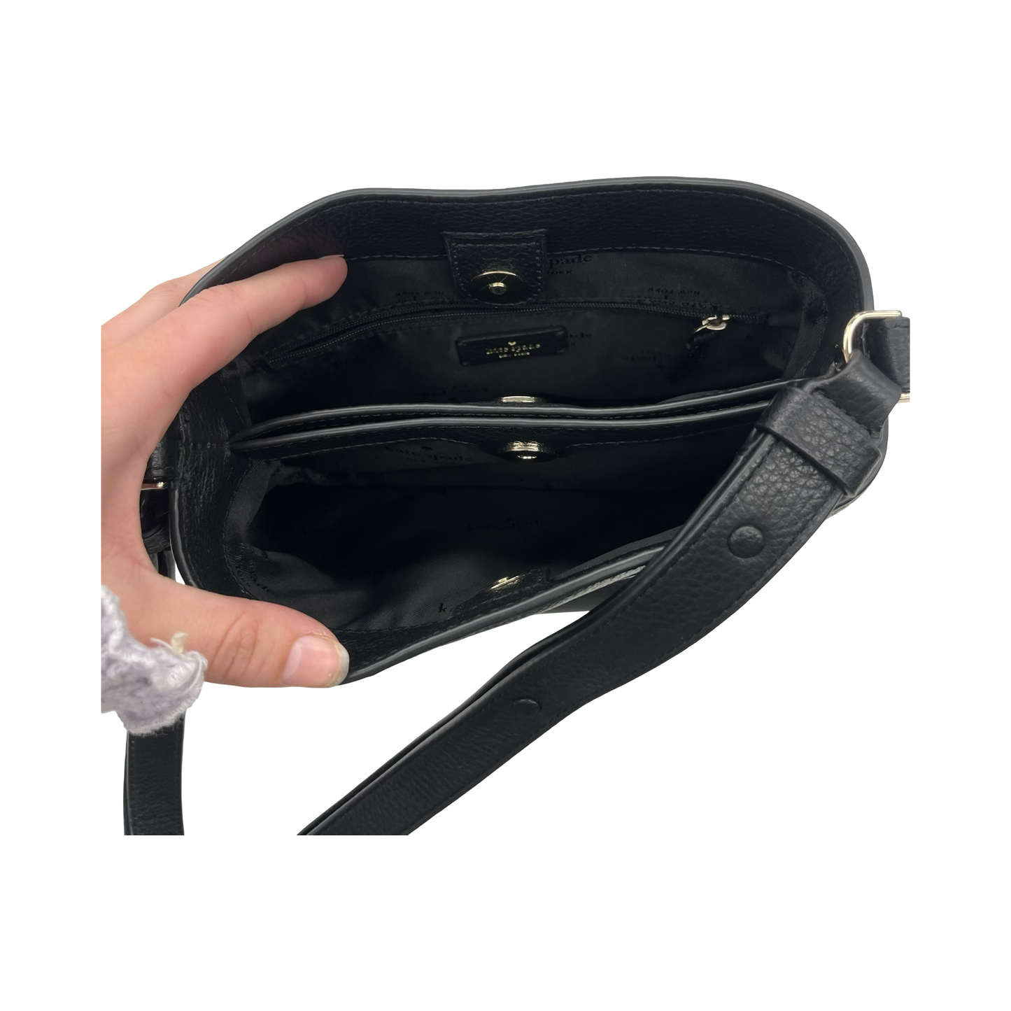 Handbag Designer By Kate Spade In Black, Size:Medium