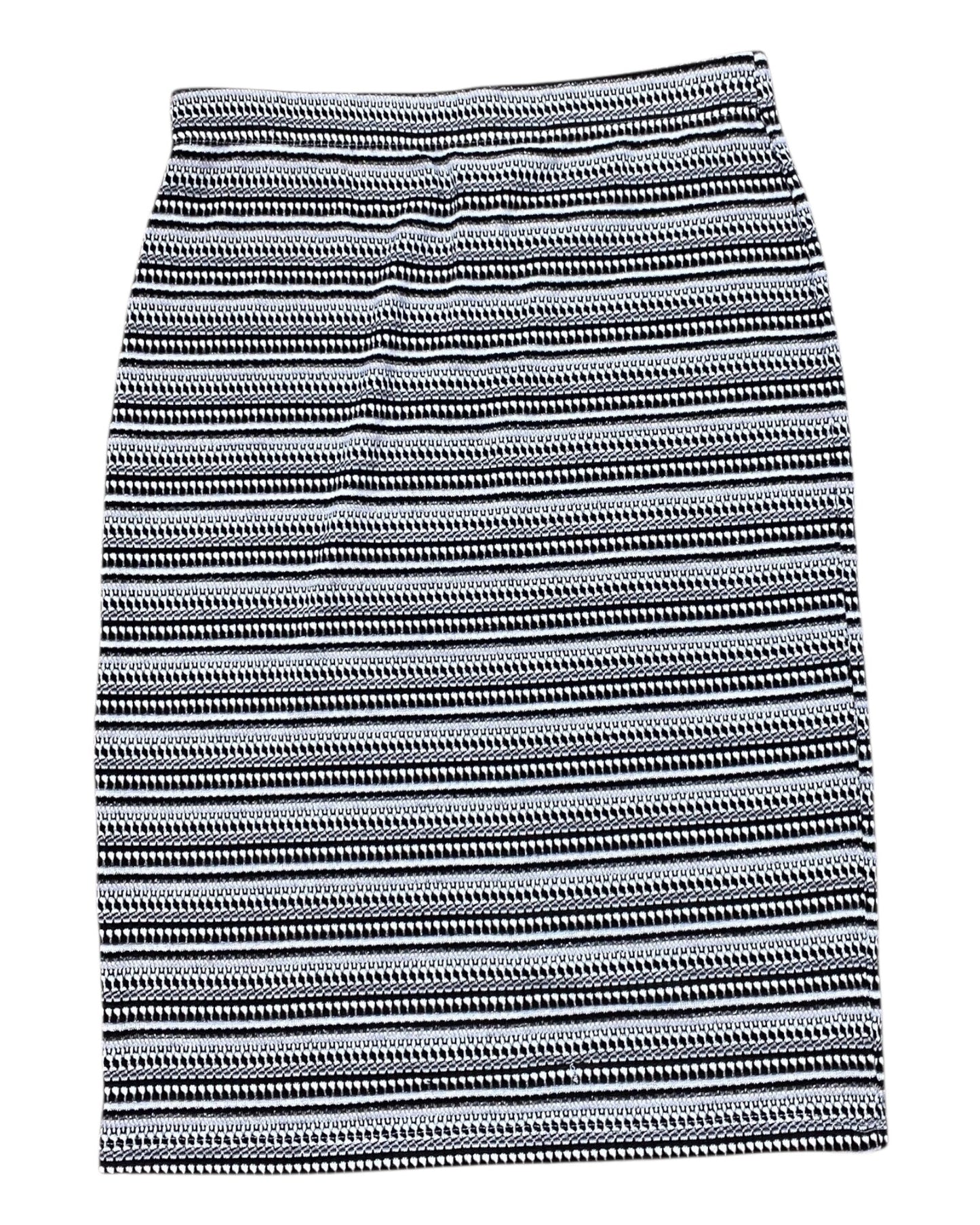 Skirt Midi By Bobeau In Black & Gold, Size:L