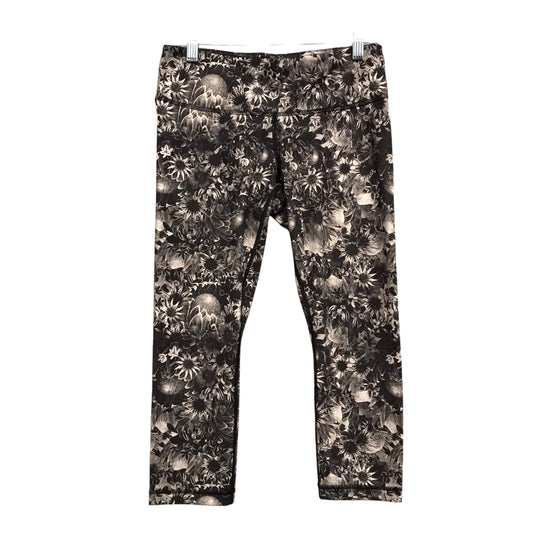 Athletic Capris By Lululemon In Floral Print, Size:S