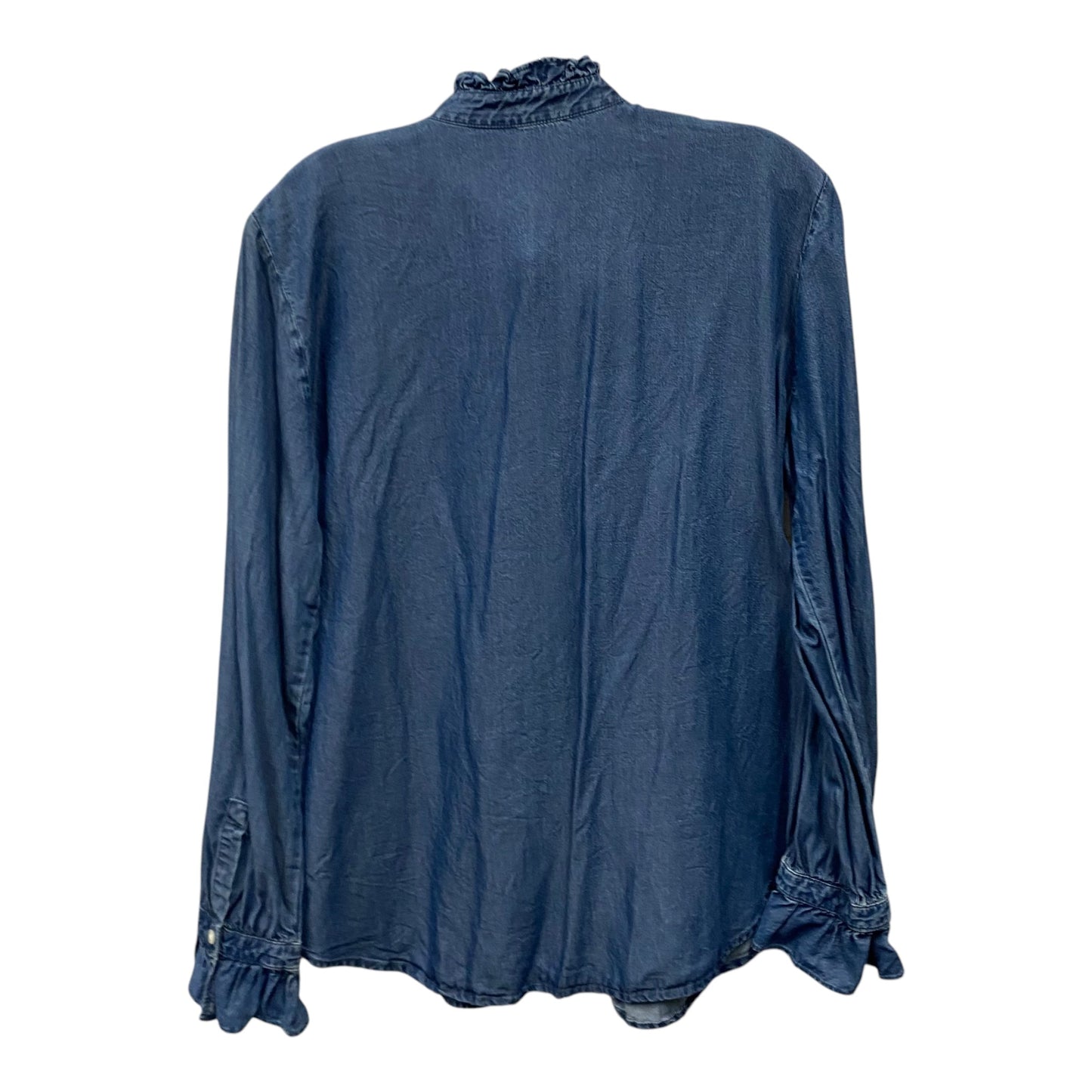 Top Ls By Ann Taylor In Blue, Size:L