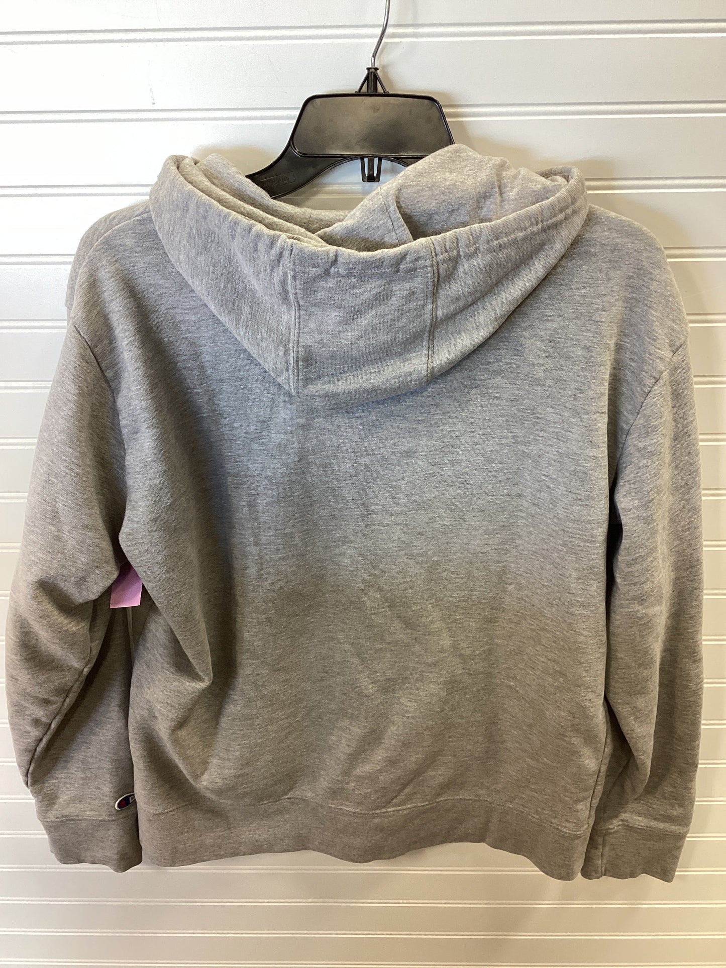Sweatshirt Hoodie By Champion In Grey, Size:M