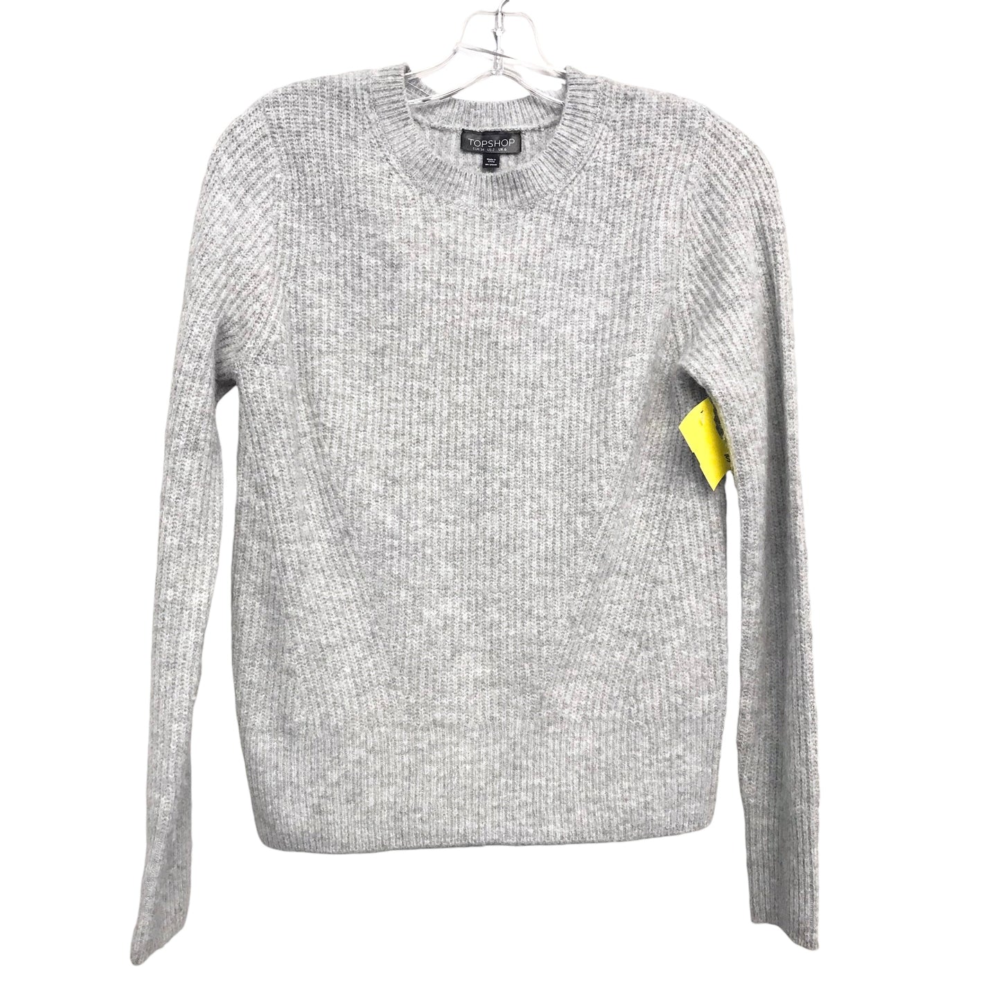 Sweater By Top Shop In Grey, Size:Xs