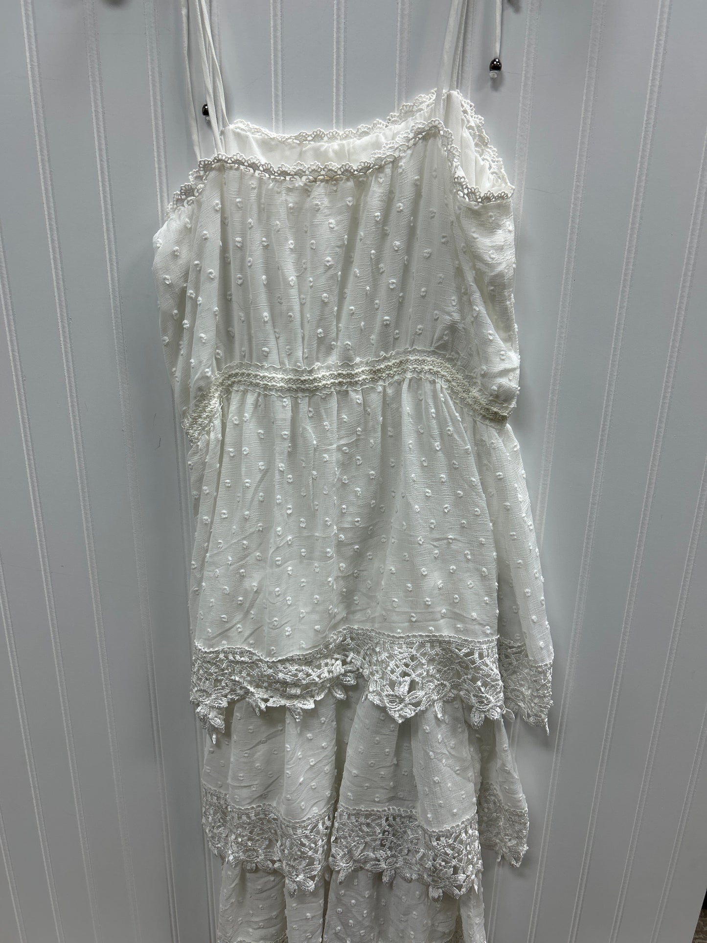 Dress Casual Midi By Pol In White, Size:S