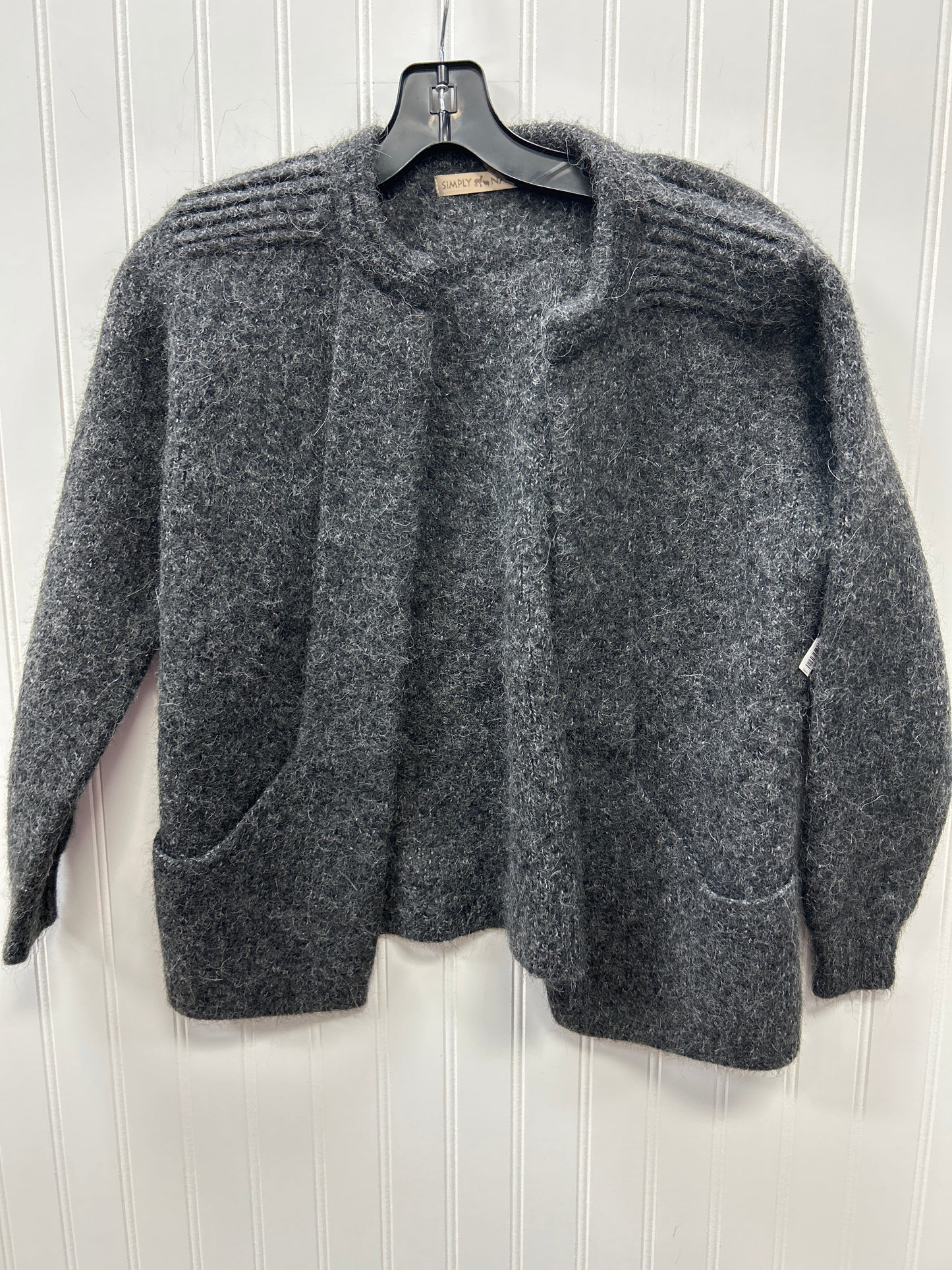 Sweater Cardigan By Cmc In Grey, Size:S