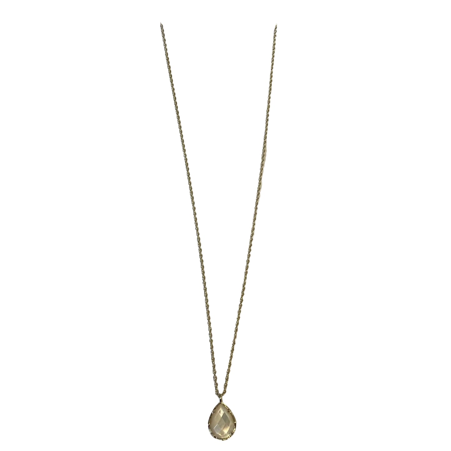 Necklace Pendant By Kendra Scott In Gold & White