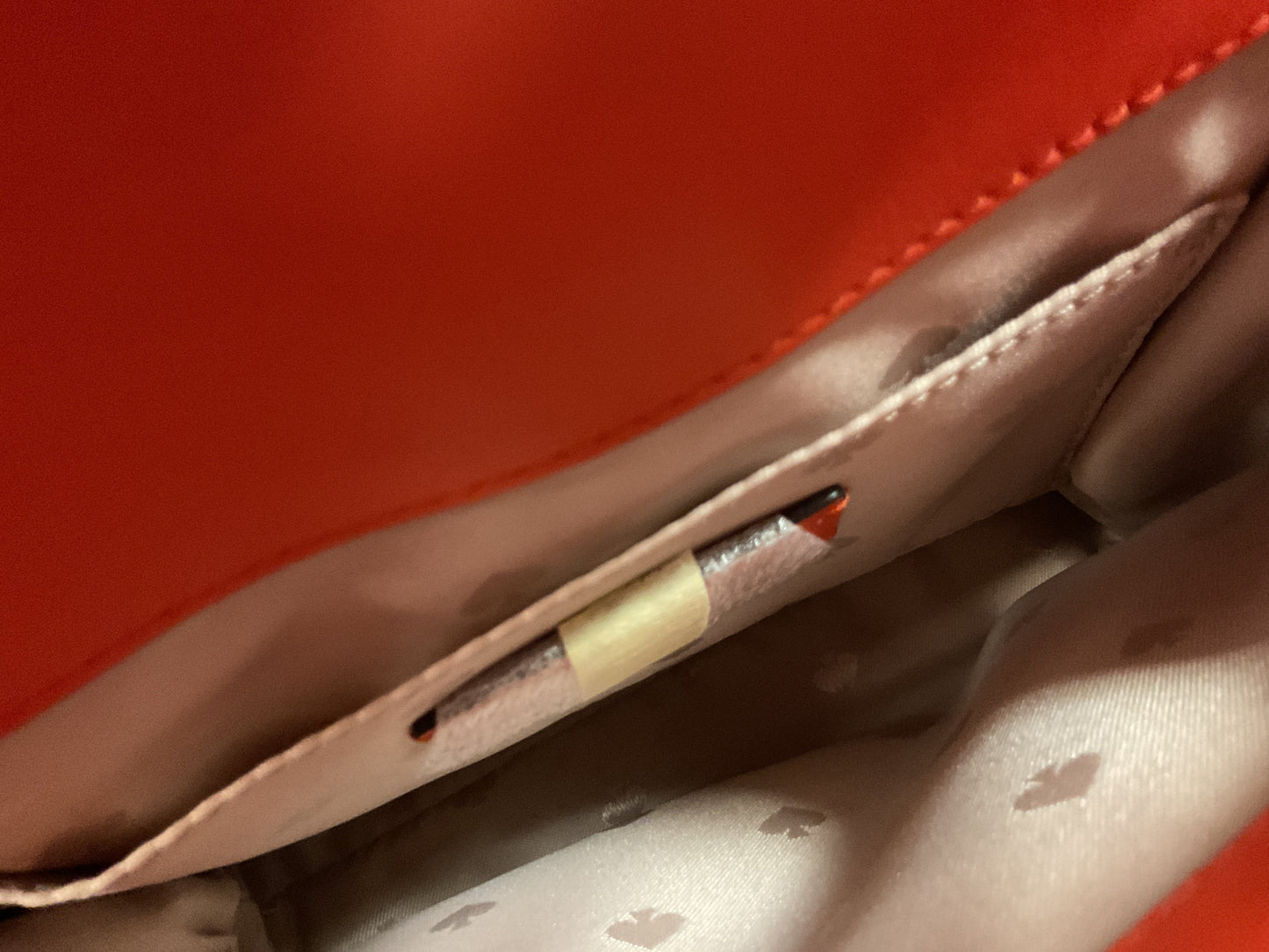 Crossbody Designer By Kate Spade In Orange & Tan, Size:Small