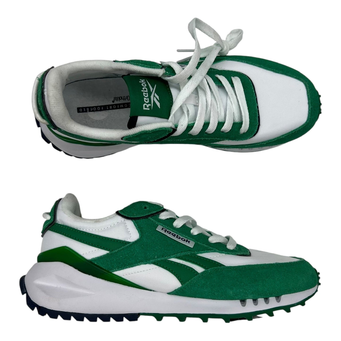 Shoes Sneakers By Reebok In Green & White, Size:8