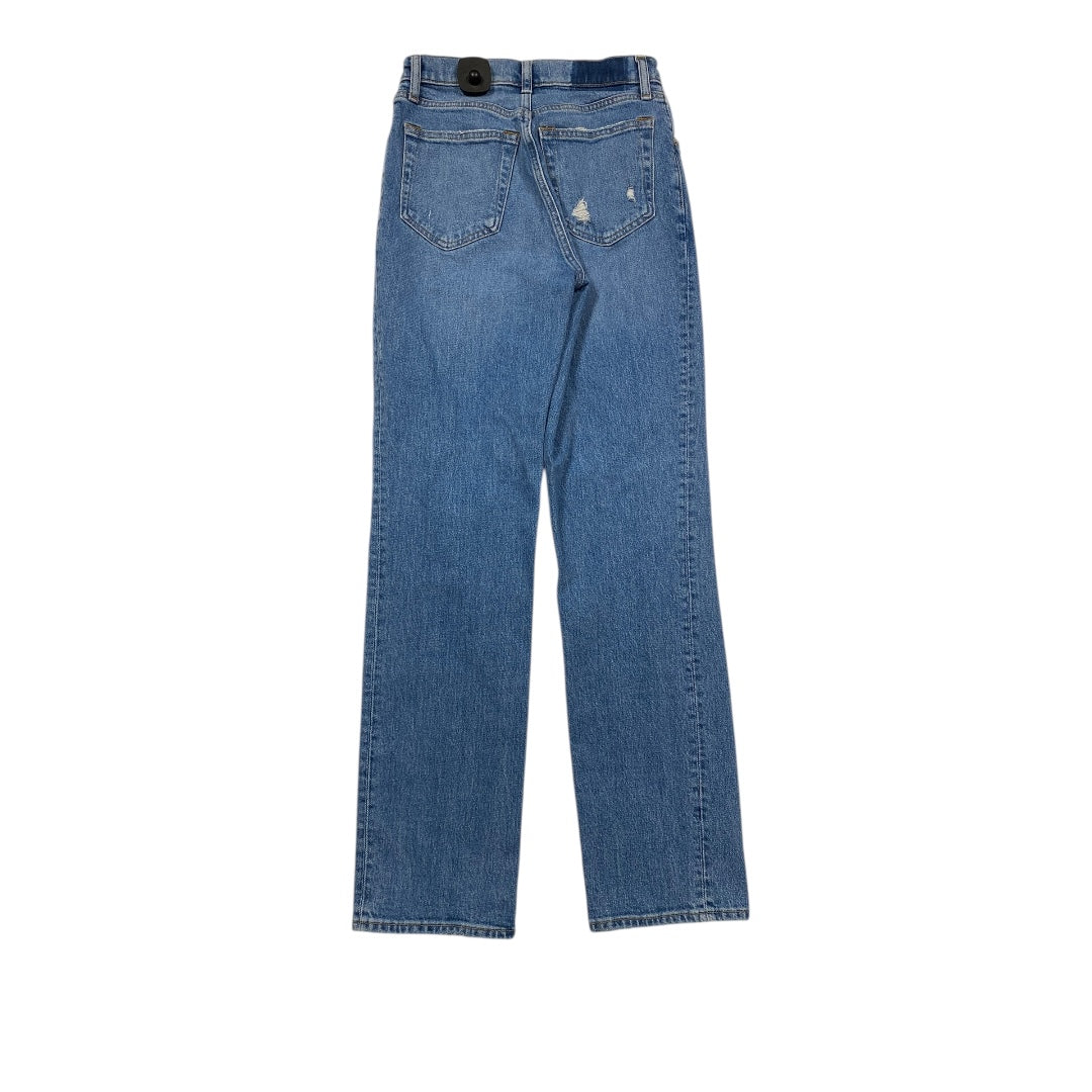Jeans Straight By Abercrombie And Fitch In Blue Denim, Size:2