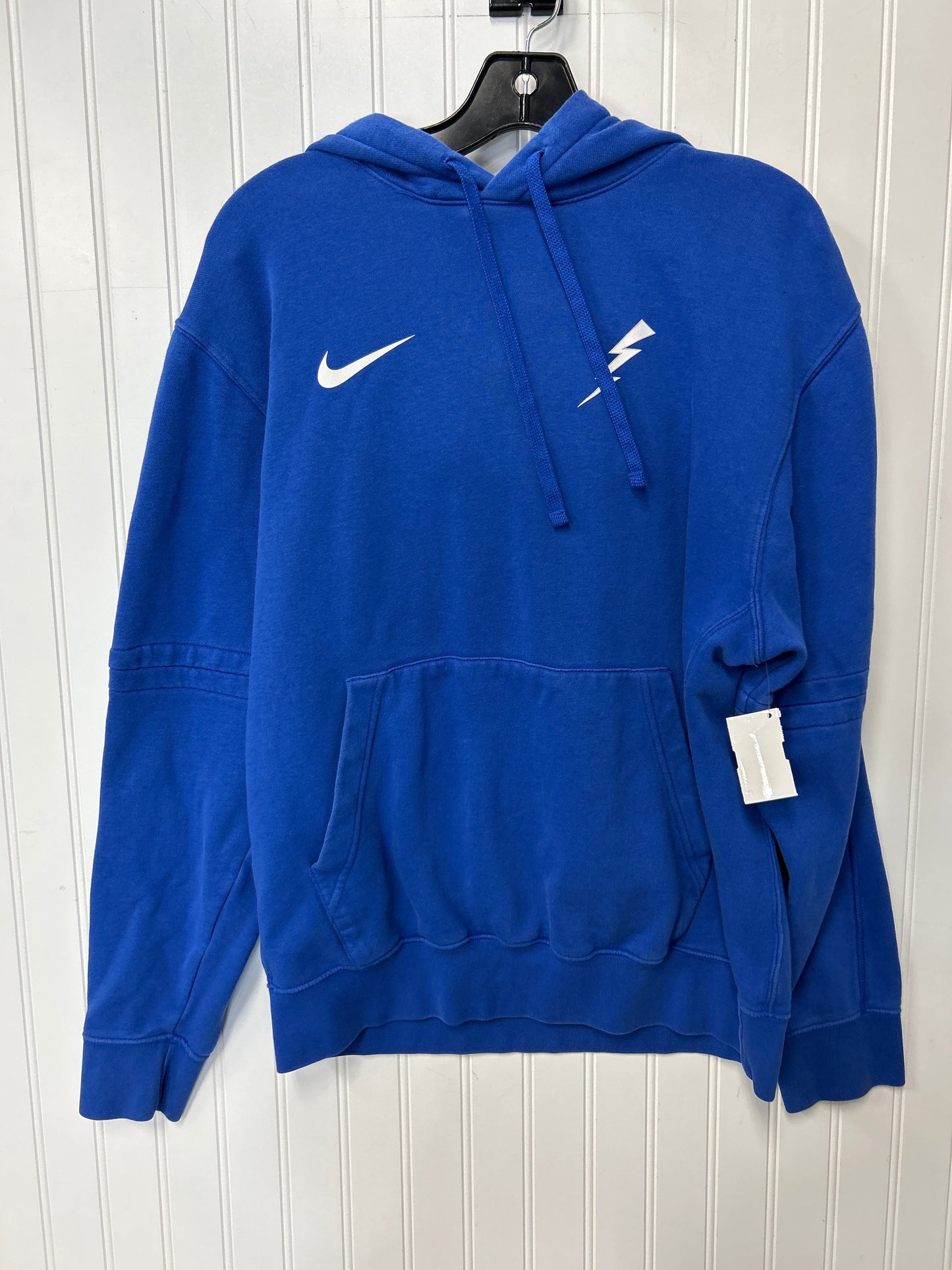 Sweatshirt Hoodie By Nike Apparel In Blue, Size:M