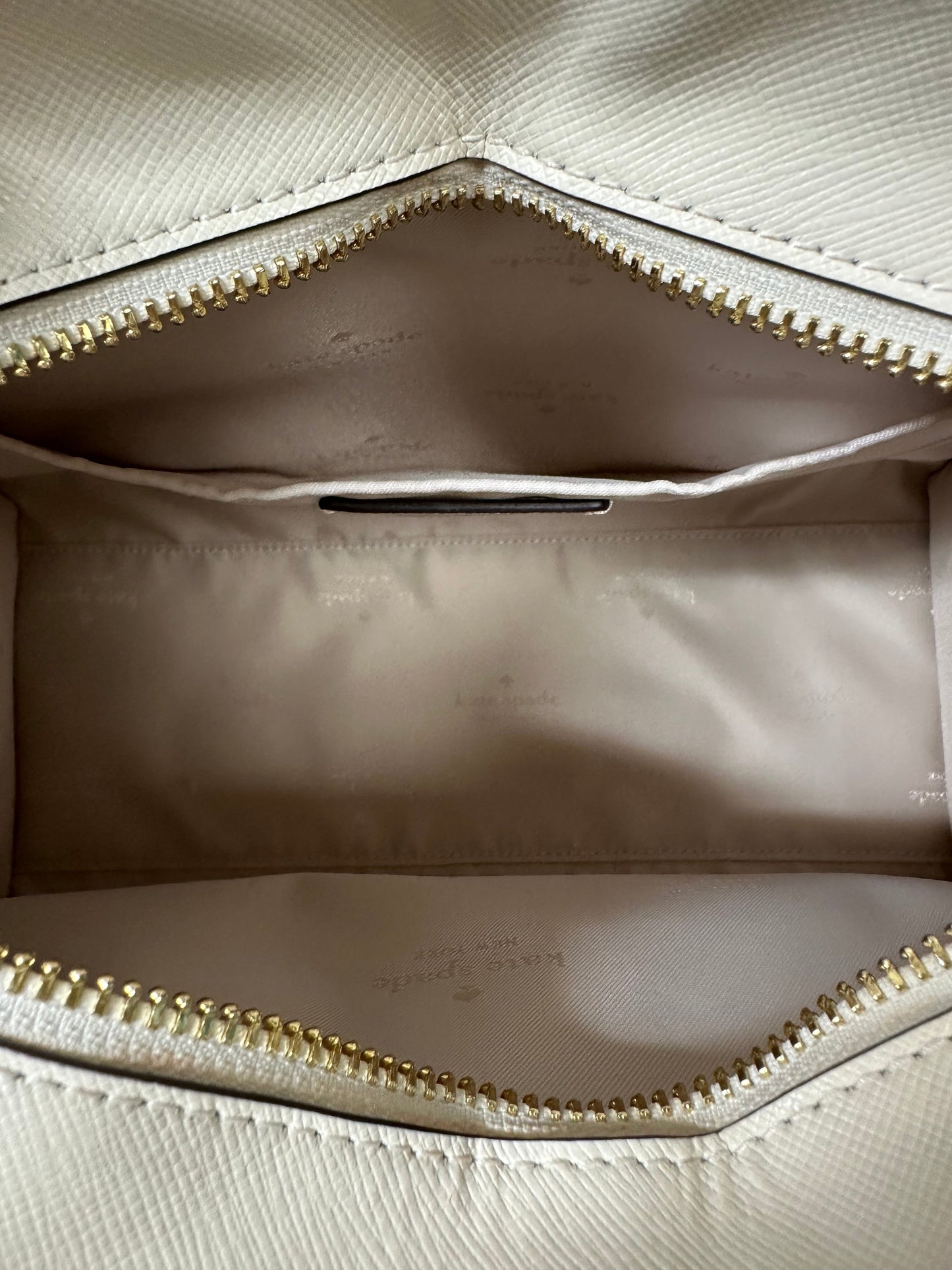 Handbag Designer By Kate Spade In Cream, Size:Medium