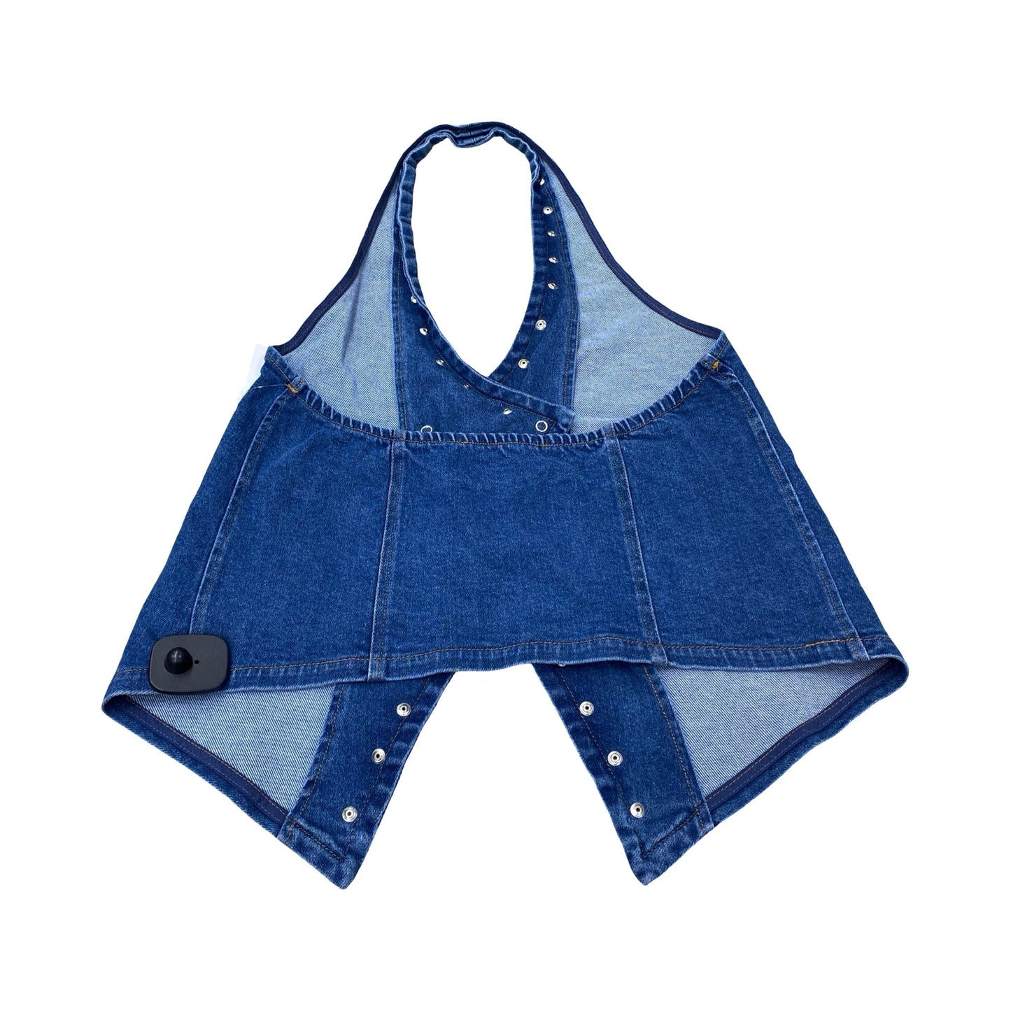 Top Sleeveless By Anwnd In Blue Denim, Size:M