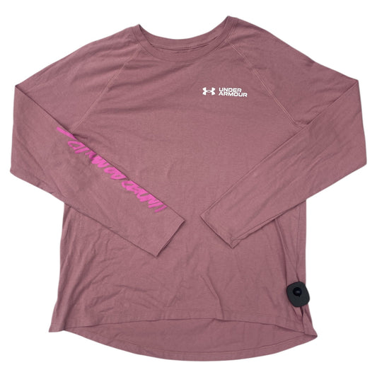 Top Ls By Under Armour In Pink, Size:L
