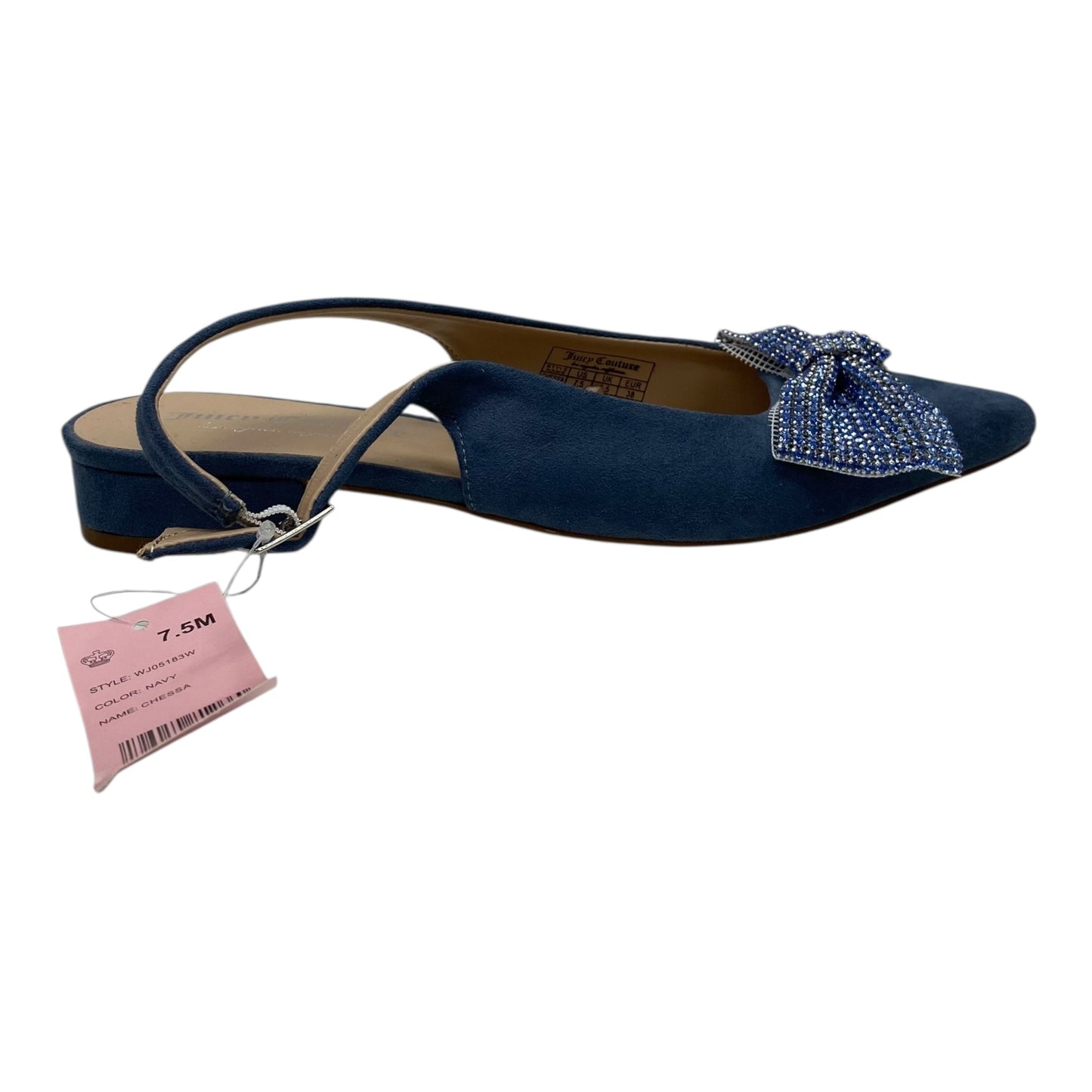 Shoes Flats By Juicy Couture In Blue, Size:7.5