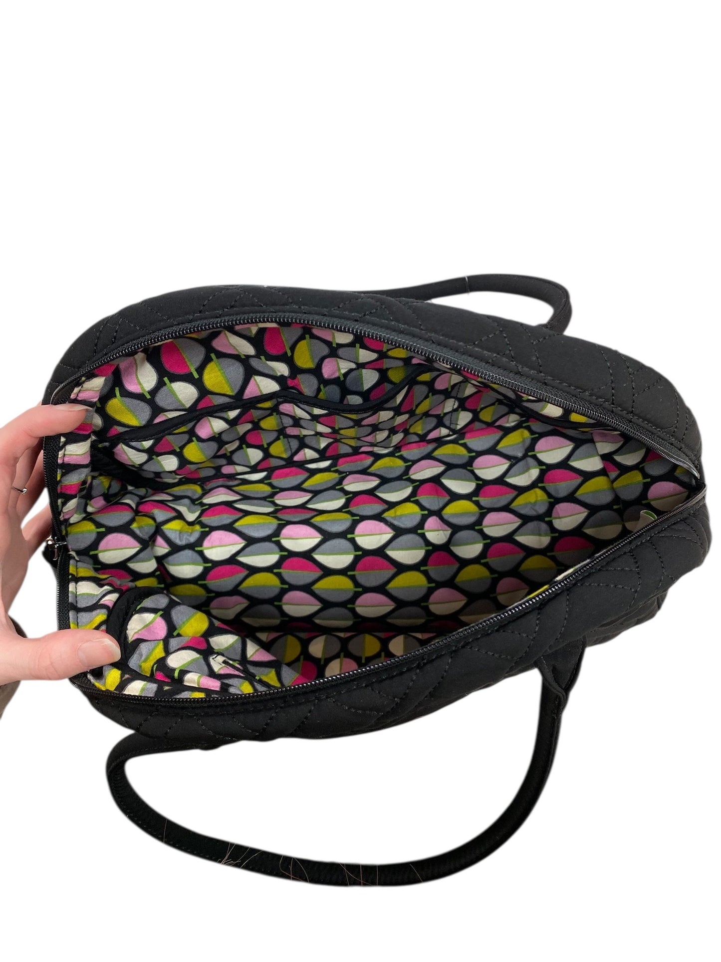 Handbag By Vera Bradley In Black, Size:Medium