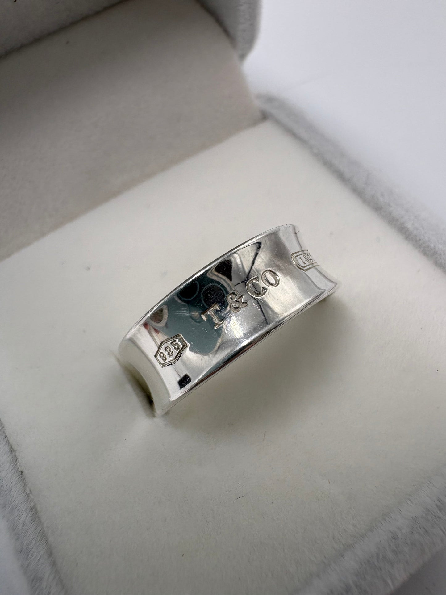 Tiffany & Company 1837 T & Co. 925 Luxury Ring, Size: 6