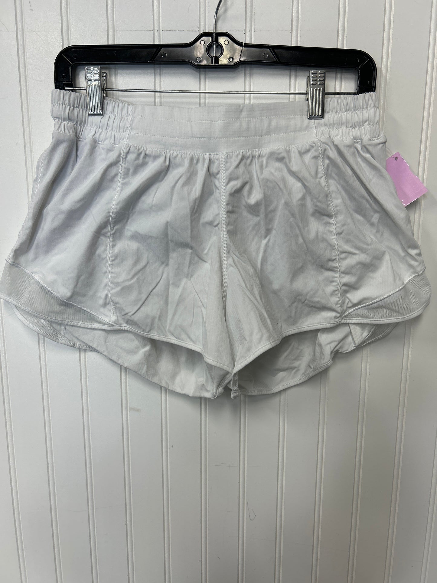 Athletic Shorts By Lululemon In White, Size:12
